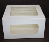 Короб картонный 18х18х10 см (два окна) - Магазин для кондитеров "Творим чудеса"