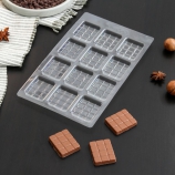 Пластиковая форма для шоколада «Вкусная плитка» - Магазин для кондитеров "Творим чудеса"