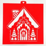 Трафарет "Новогодний домик" №2 - Магазин для кондитеров "Творим чудеса"