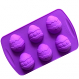 Силиконовая форма для выпечки "Паcхальные яйца с узором" (6 ячеек) - Магазин для кондитеров "Творим чудеса"