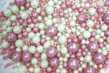 Драже зерновое в глазури микс (цвет: белый, розовый d 12-13, 6-8, 2-5 мм, 50 гр) - Магазин для кондитеров "Творим чудеса"