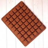 Форма силиконовая для шоколада "Английский алфавит" 48 ячеек - Магазин для кондитеров "Творим чудеса"