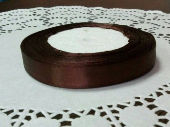 Атласная лента цвет: коричневый (1,2 см, 23 м) - Магазин для кондитеров "Творим чудеса"