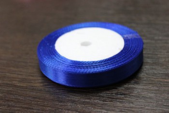 Атласная лента цвет: синий (1,2 см, 27 м) - Магазин для кондитеров "Творим чудеса"