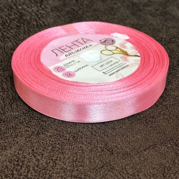 Атласная лента цвет: жемчужно-розовый (1,2 см, 23 м) - Магазин для кондитеров "Творим чудеса"